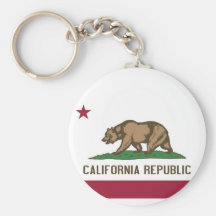 Llavero con la bandera del estado de California