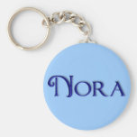 Llavero conocido de cristal azul del KRW - Nora