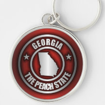 Llavero de acero de "Georgia" (rojo)
