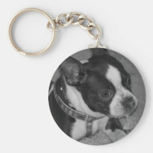 Llavero de Boston Terrier