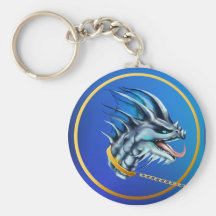 Llavero de cadena del dragón y del oro
