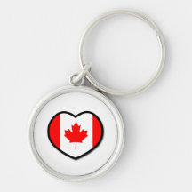 Llavero de Canadá del corazón