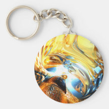 Llavero de cristal del extracto de la onda de mare