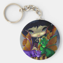 Llavero de "dos Dragonlings lindo"