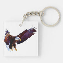 Llavero de dos Eagles calvo