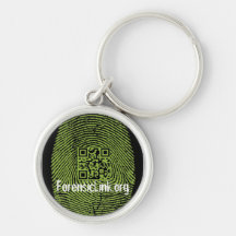 llavero de Forensiclink.org con código de QR