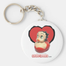 Llavero de goma del pato de Betty Boop