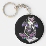 Llavero de hadas del arte de la colegiala de Emo d