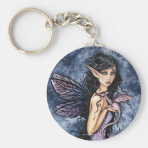 Llavero de hadas gótico del arte del dragón por Mo