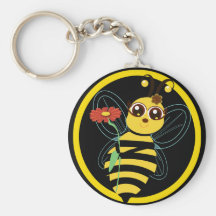 Llavero de la abeja de Toon de la miel