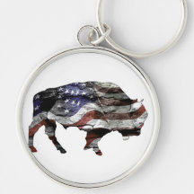 Llavero de la bandera del bisonte