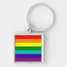 Llavero de la bandera del orgullo gay del arco iri