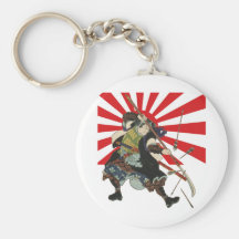 Llavero de la bandera del samurai