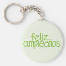 Llavero de la cal de Feliz Cumpleaños