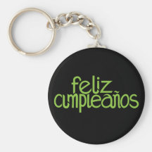 Llavero de la cal de Feliz Cumpleaños