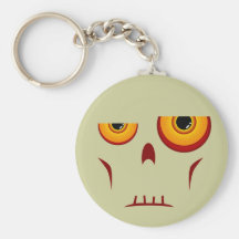 Llavero de la cara larga del zombi