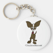 Llavero de la chihuahua del dibujo animado