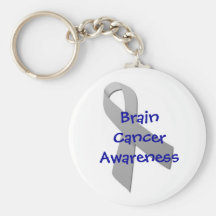 Llavero de la conciencia del cáncer de cerebro