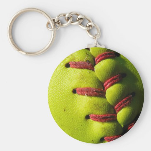 Llavero de la costura del softball de Fastpitch