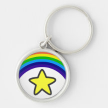 Llavero de la estrella del arco iris