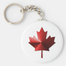 Llavero de la hoja de arce de la bandera de Canadá