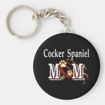 llavero de la mamá de cocker spaniel