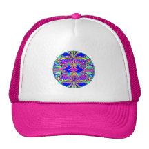 Llavero "de la mandala multicolora de la mariposa" gorras de camionero
