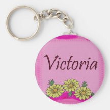 Llavero de la margarita de Victoria