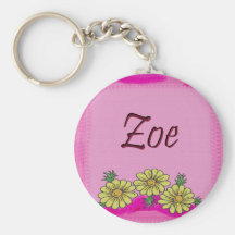 Llavero de la margarita de Zoe