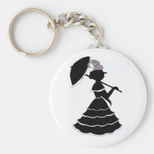 Llavero de la silueta del parasol