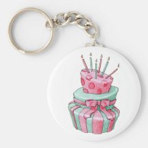 Llavero de la torta de la celebración