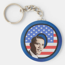 Llavero de las barras y estrellas de Obama