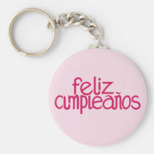 Llavero de las rosas fuertes de Feliz Cumpleaños