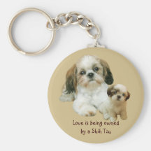 Llavero de los compinches de Shih Tzu