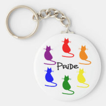 llavero de los gatos del orgullo