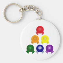 Llavero de los Pals de Pom Pom de la pirámide del 