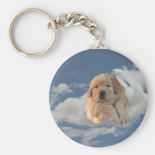 Llavero de oro del perrito divinamente