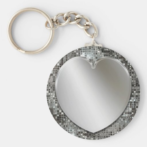 Llavero de plata del corazón