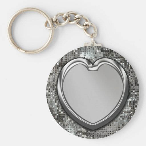 Llavero de plata del corazón