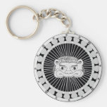 Llavero de plata del león