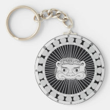 Llavero de plata del león