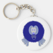 Llavero de Pom Pom PAL del bebé azul