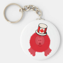 Llavero de Pom Pom PAL del gorra de Canadá