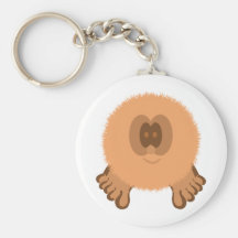 Llavero de Pom Pom PAL del melocotón