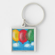 Llavero de tres globos (superior)