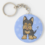 Llavero de Yorkie del dibujo animado