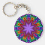 Llavero decorativo en colores del arco iris