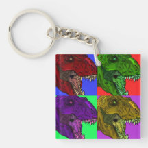 Llavero del acrílico del arte pop de Rex