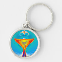 llavero del arte del fractal del día de boda