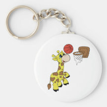 Llavero del baloncesto de la jirafa